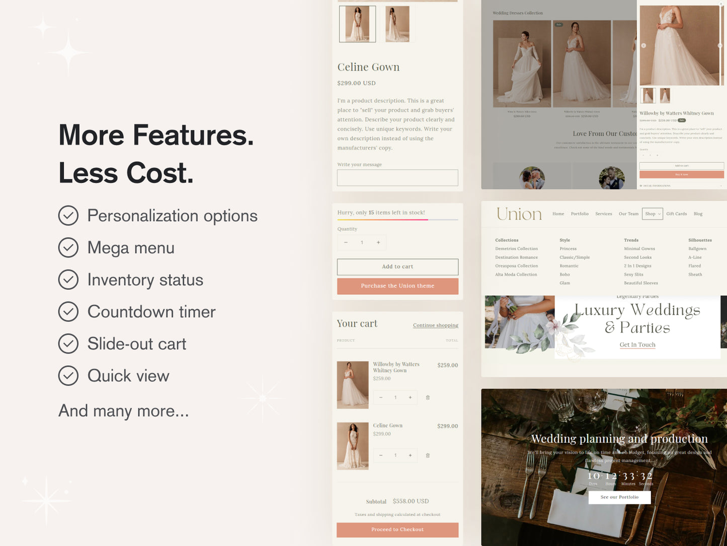Union - Wedding Shopify Theme