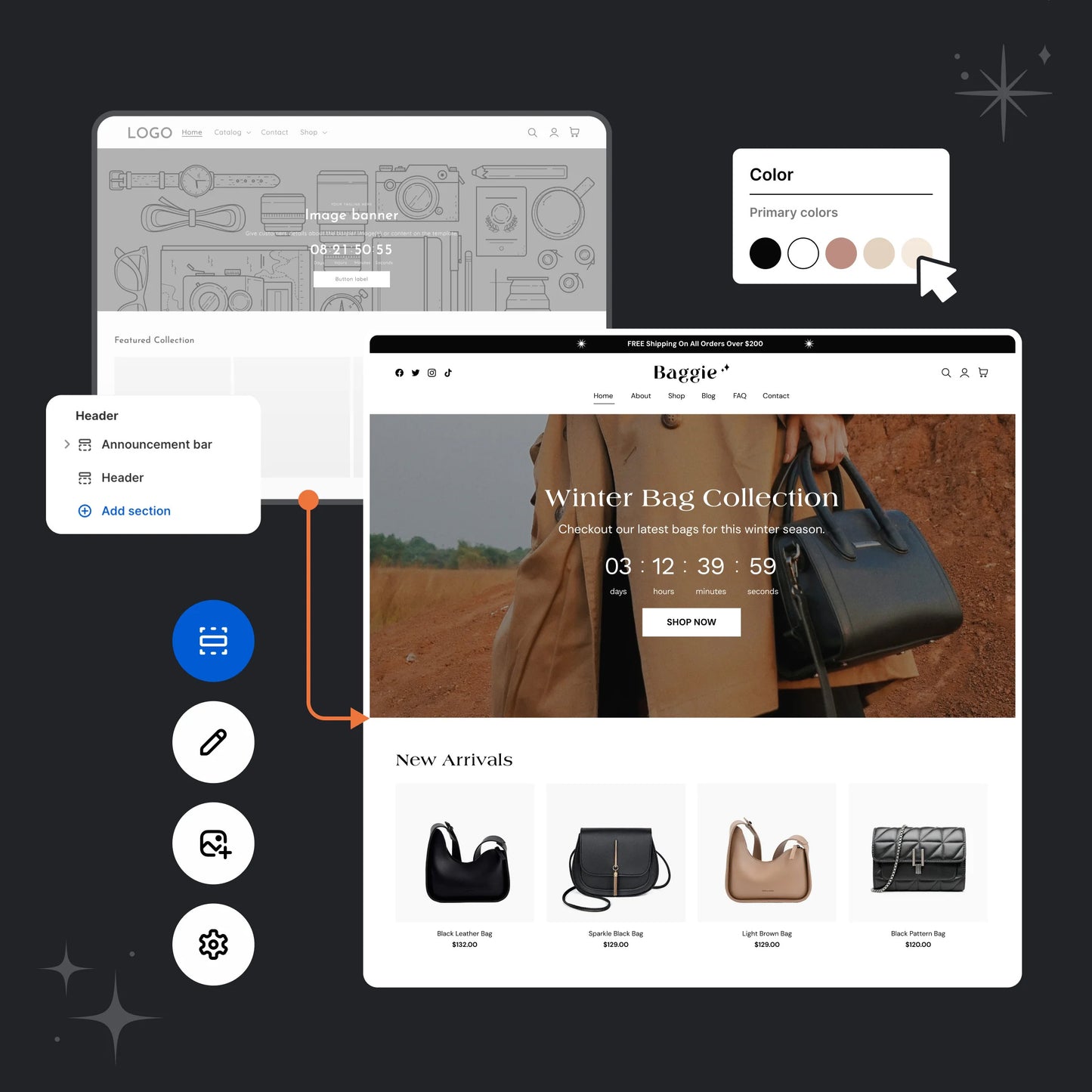 Store Setup for Third-party Themes