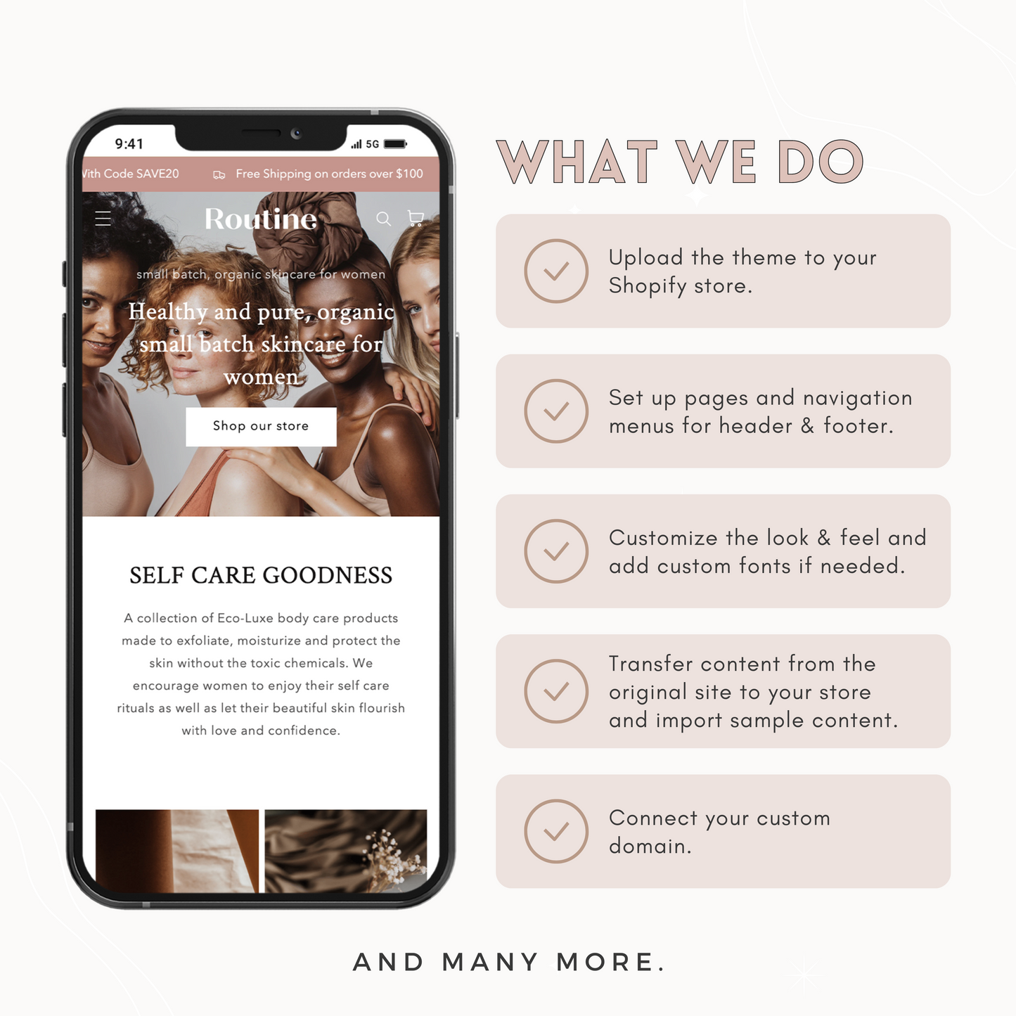 Shopify store setup in 24h