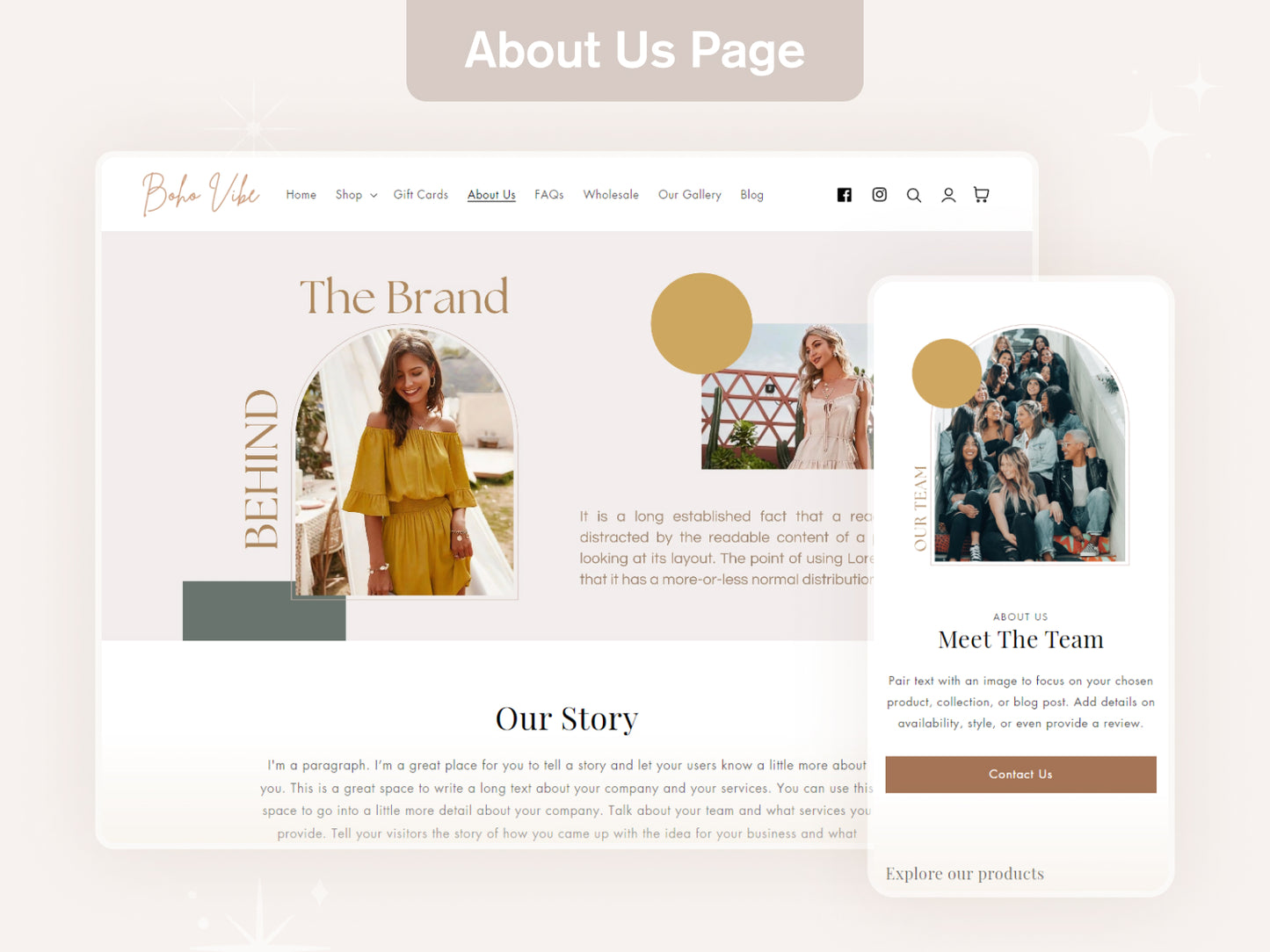 Boho Vibe - Feminine Boutique Shopify Theme