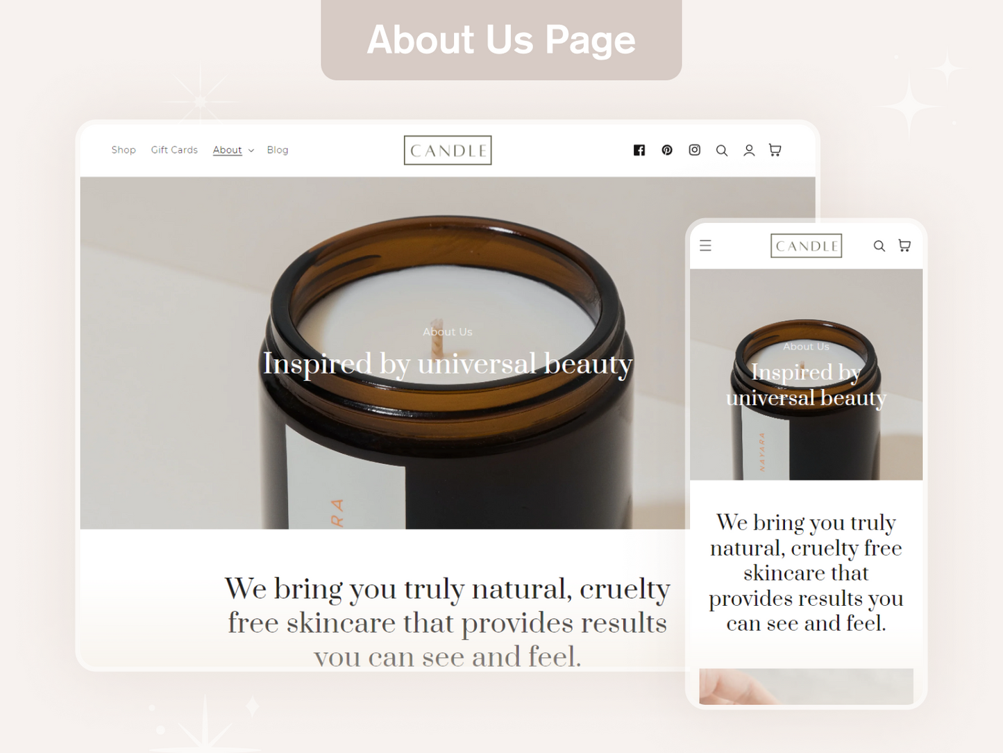 Candle - Beauty Skincare Shopify Theme