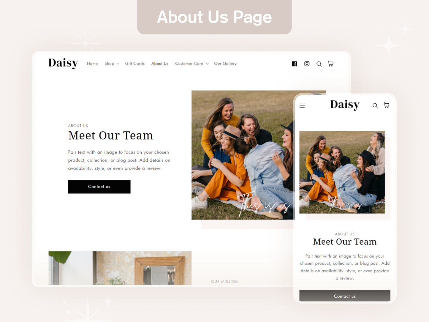 Daisy - Feminine Boutique Shopify Theme