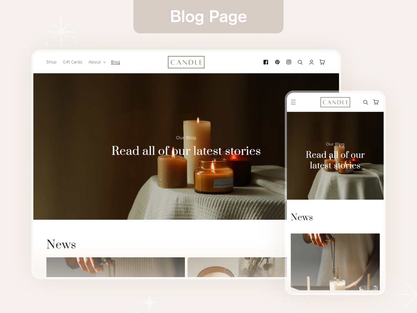 Candle - Beauty Skincare Shopify Theme