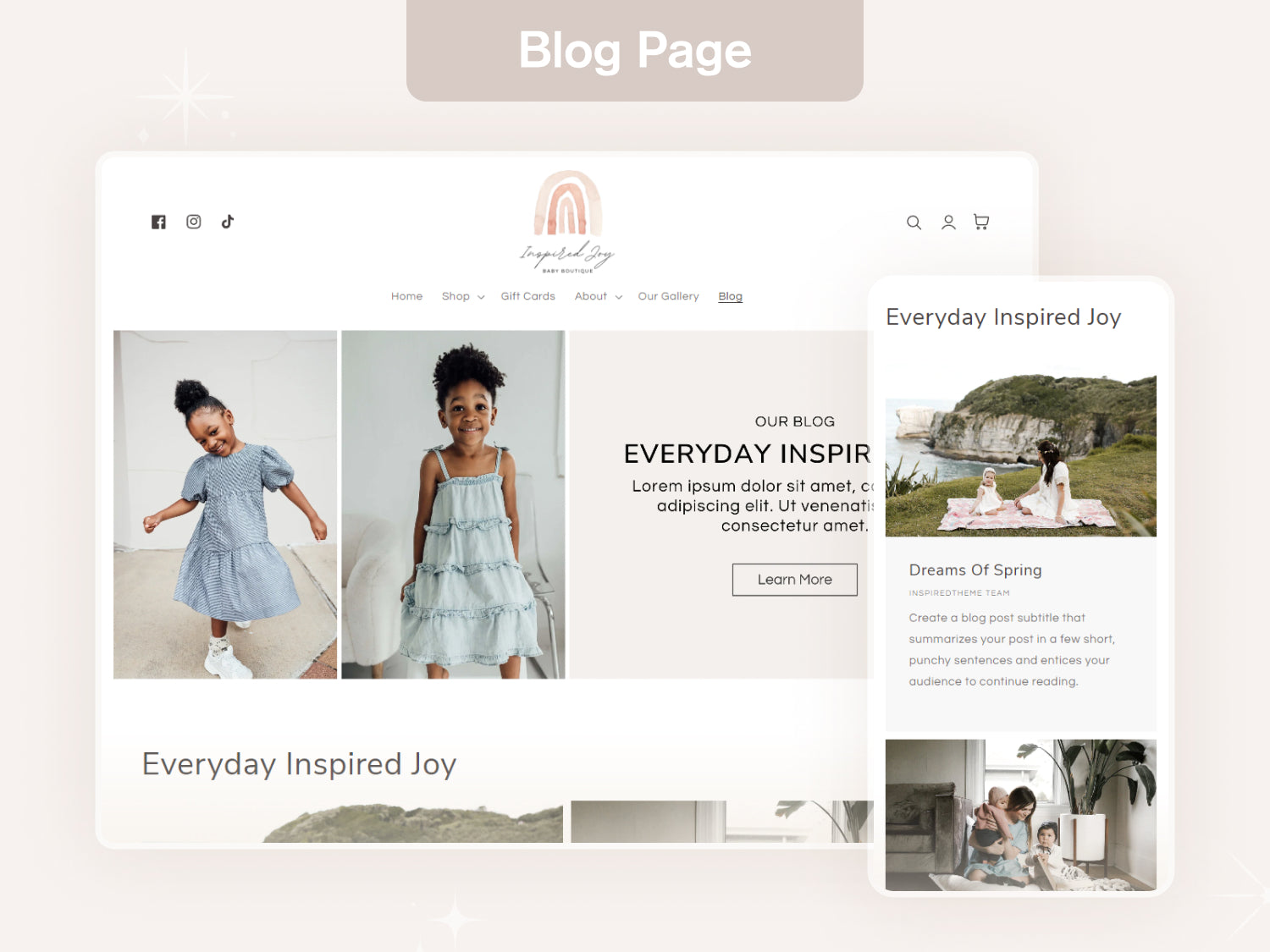 Joy - Baby Clothes Shopify Theme