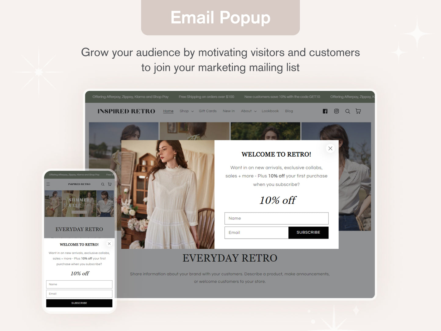 Retro - Vintage Clothing Shopify Theme