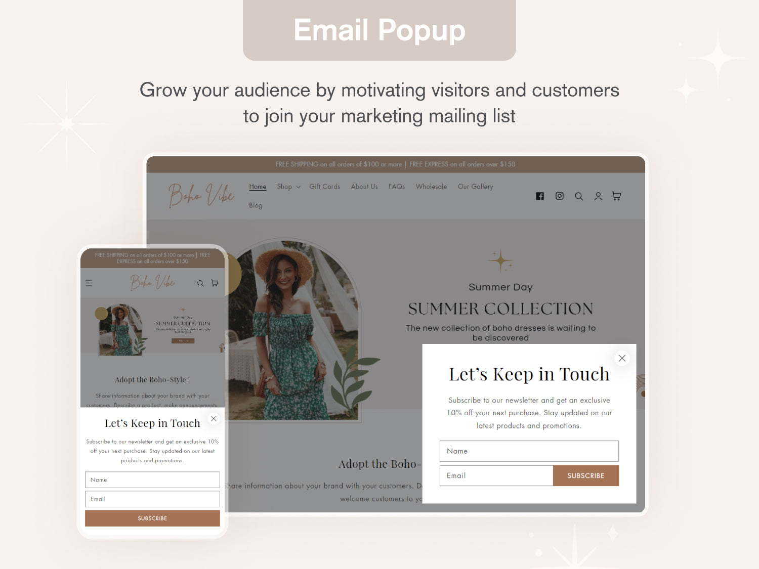 Boho Vibe - Feminine Boutique Shopify Theme