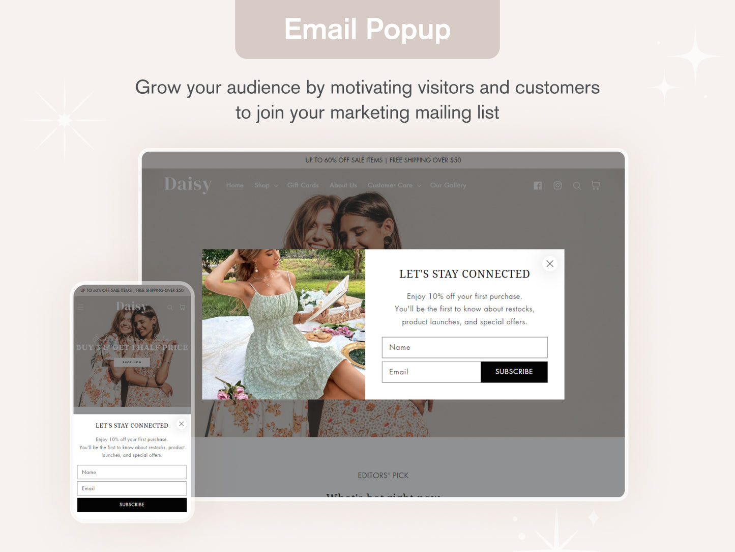 Daisy - Feminine Boutique Shopify Theme