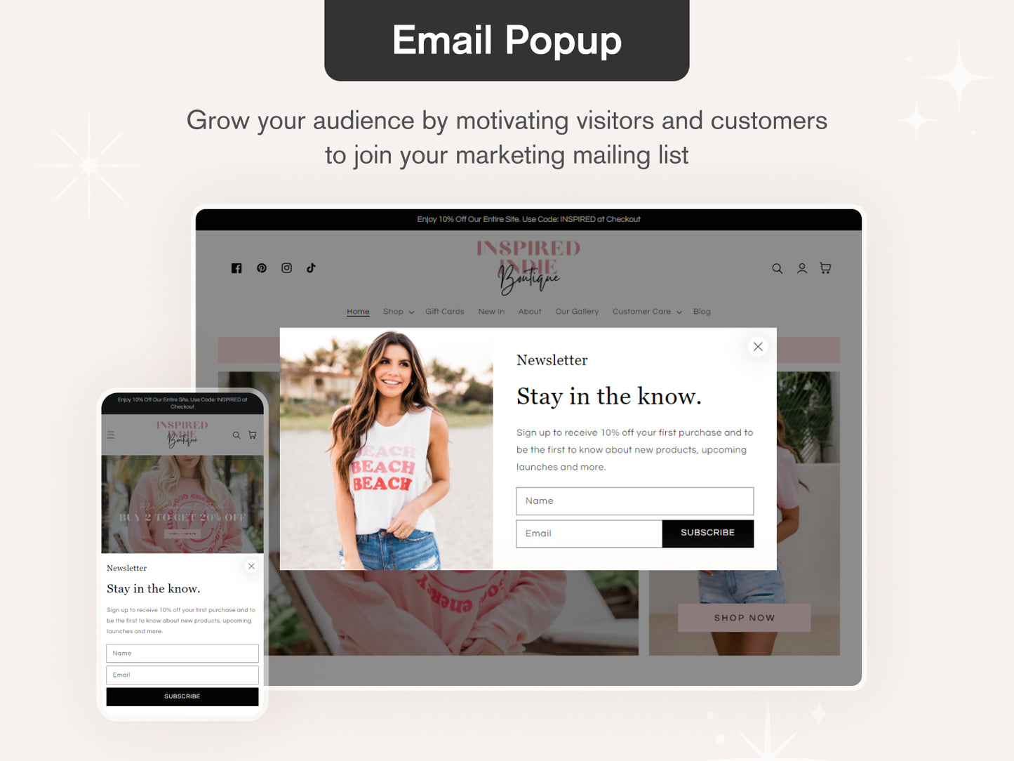 Indie - Pink & Feminine Boutique Shopify Theme