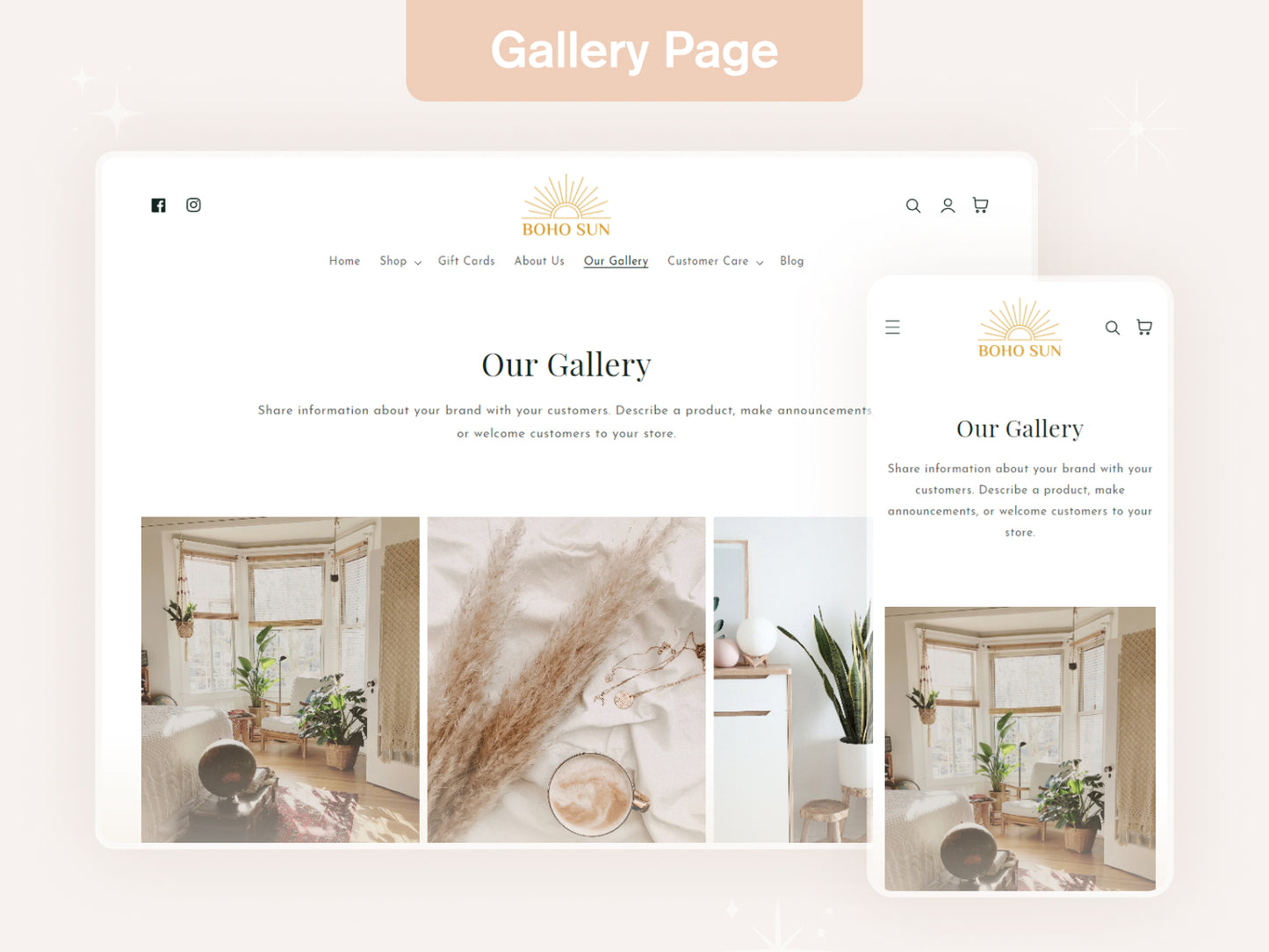 Boho Sun - Feminine Fashion Shopify Theme