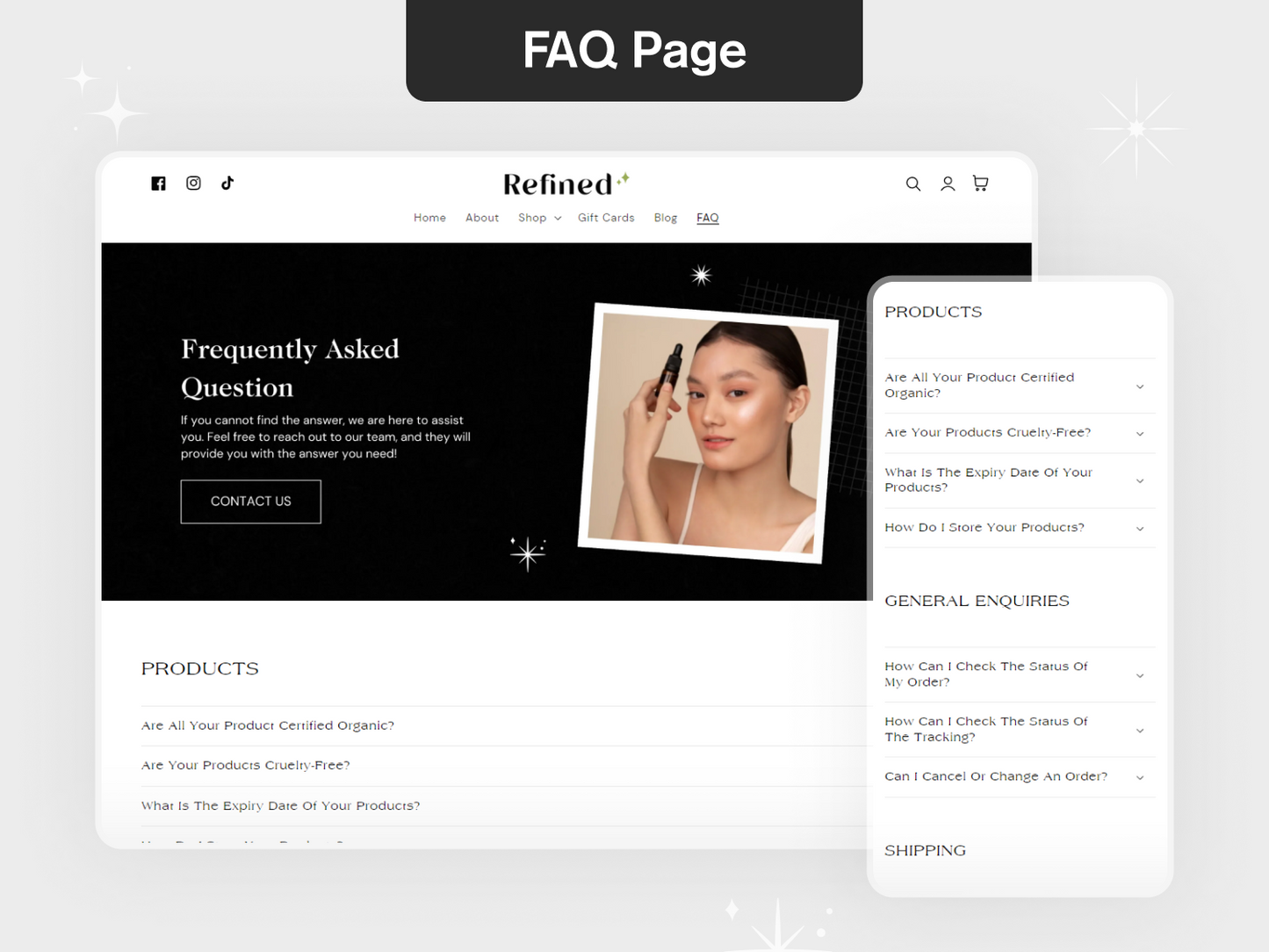 Refined - Cosmetic Shopify Theme