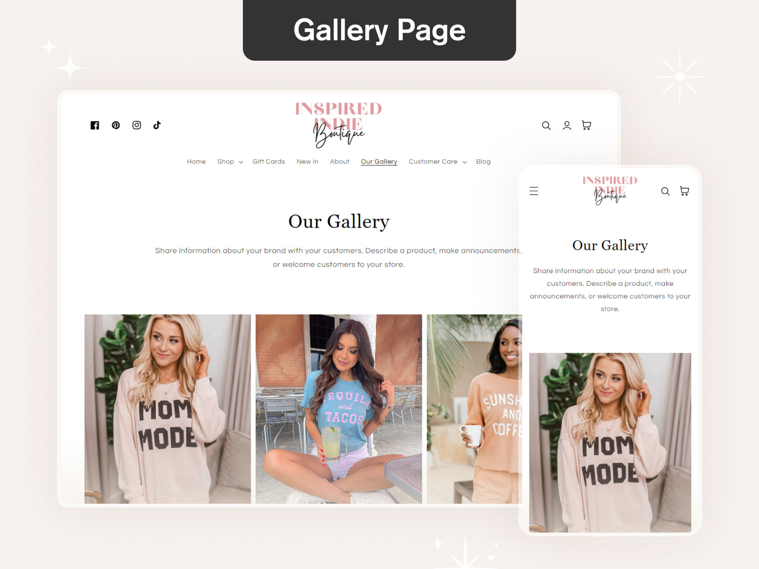 Indie - Pink & Feminine Boutique Shopify Theme