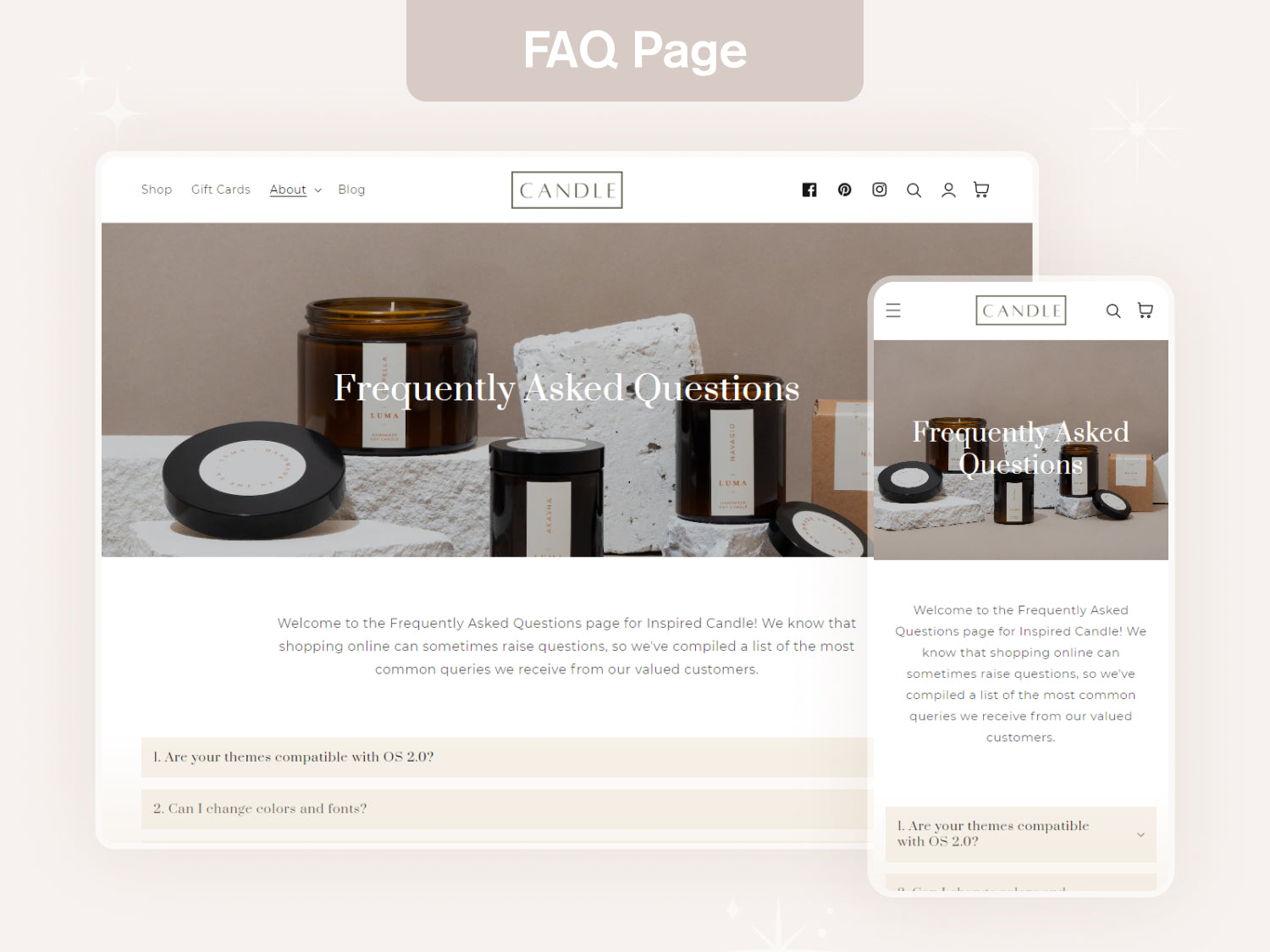 Candle - Beauty Skincare Shopify Theme