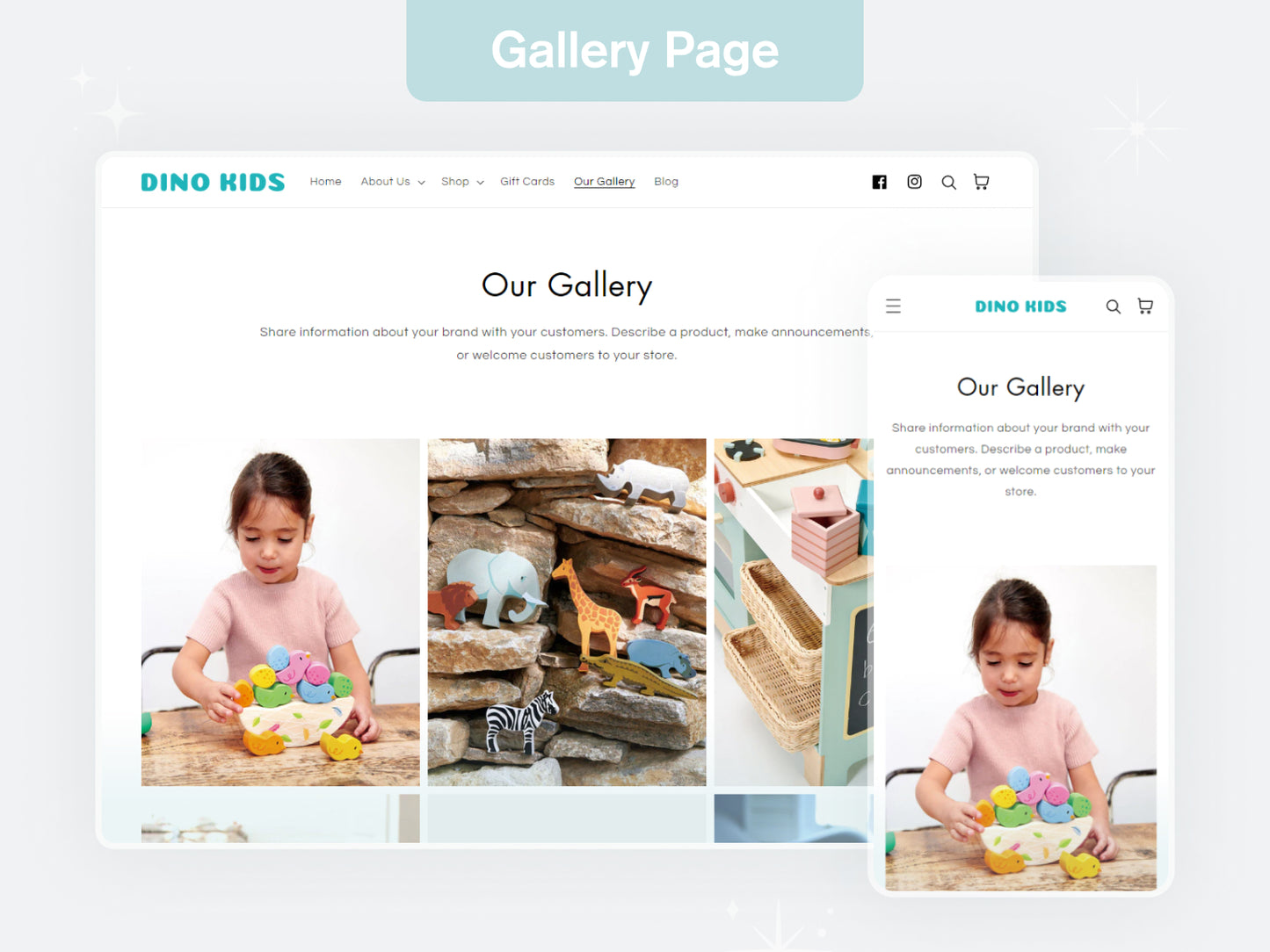 Dino Kids - Toys & Games Shopify Theme