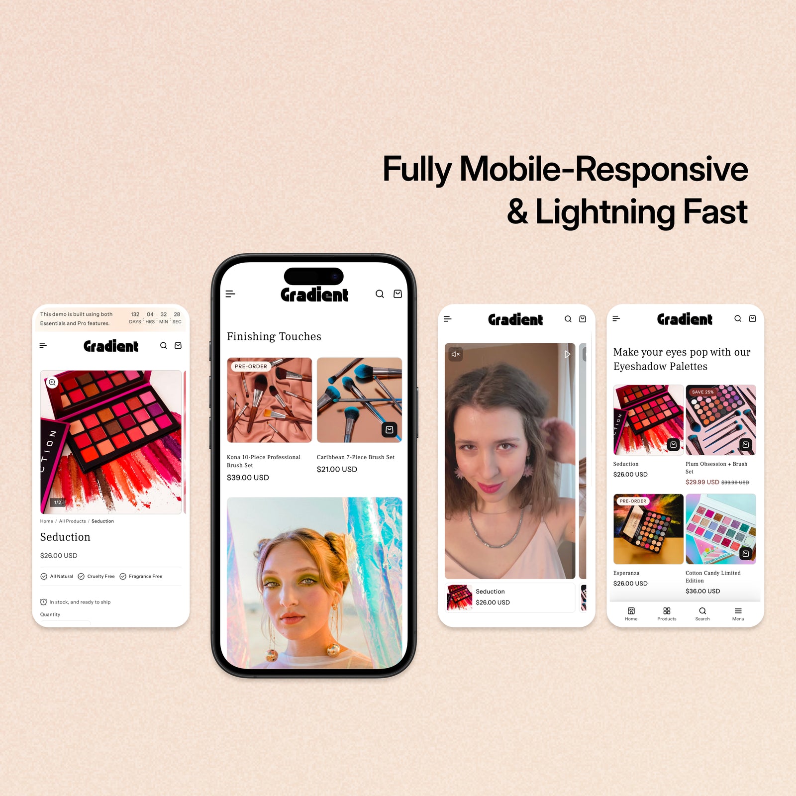 Gradient - Beauty Makeup Shopify Theme