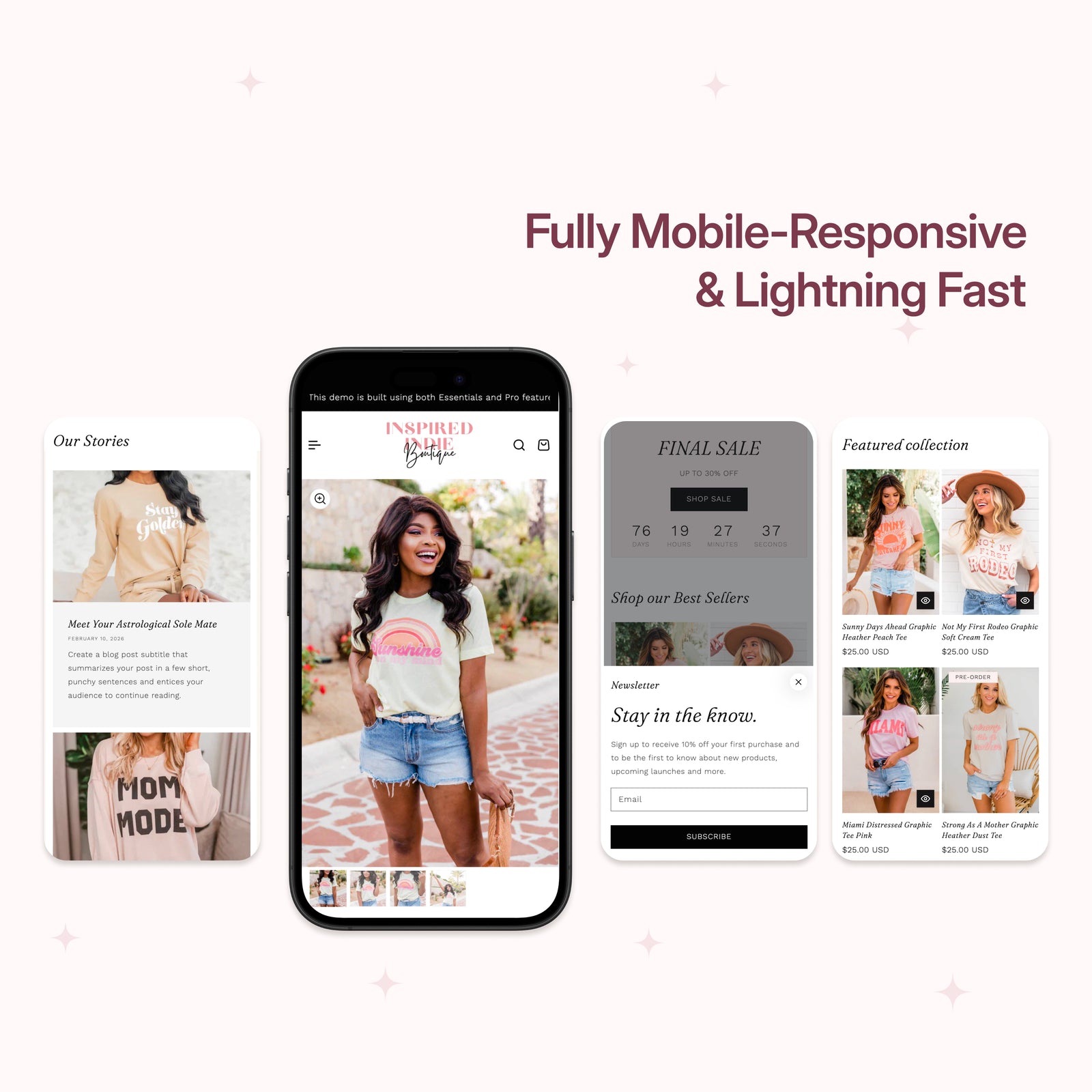 Indie - Pink & Feminine Boutique Shopify Theme