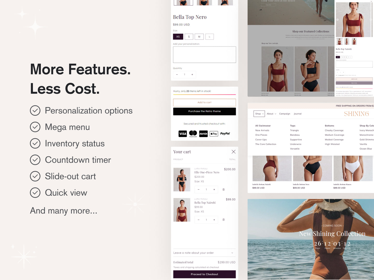 Shining - Swimsuits & Clothing for Women Shopify Theme