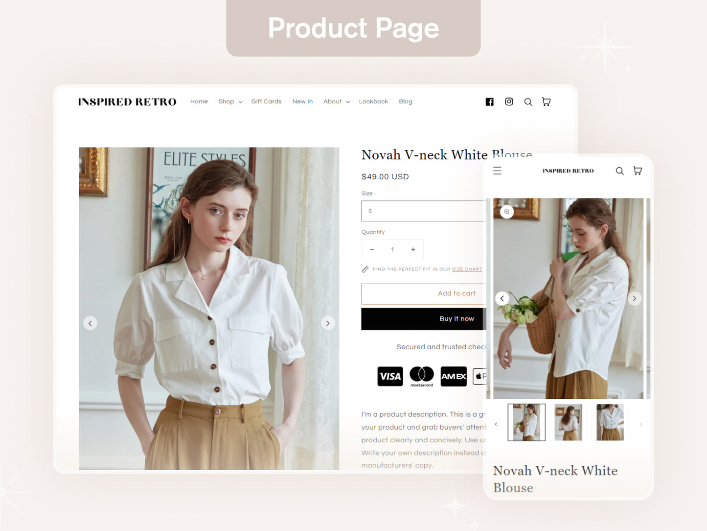 Retro - Vintage Clothing Shopify Theme