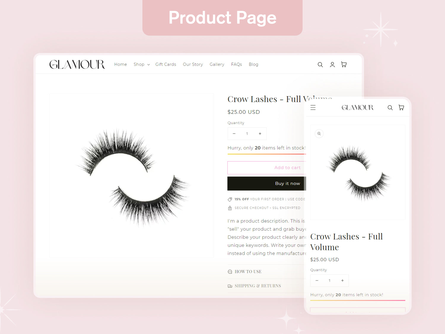Glamour - Elegant Beauty Shopify Theme