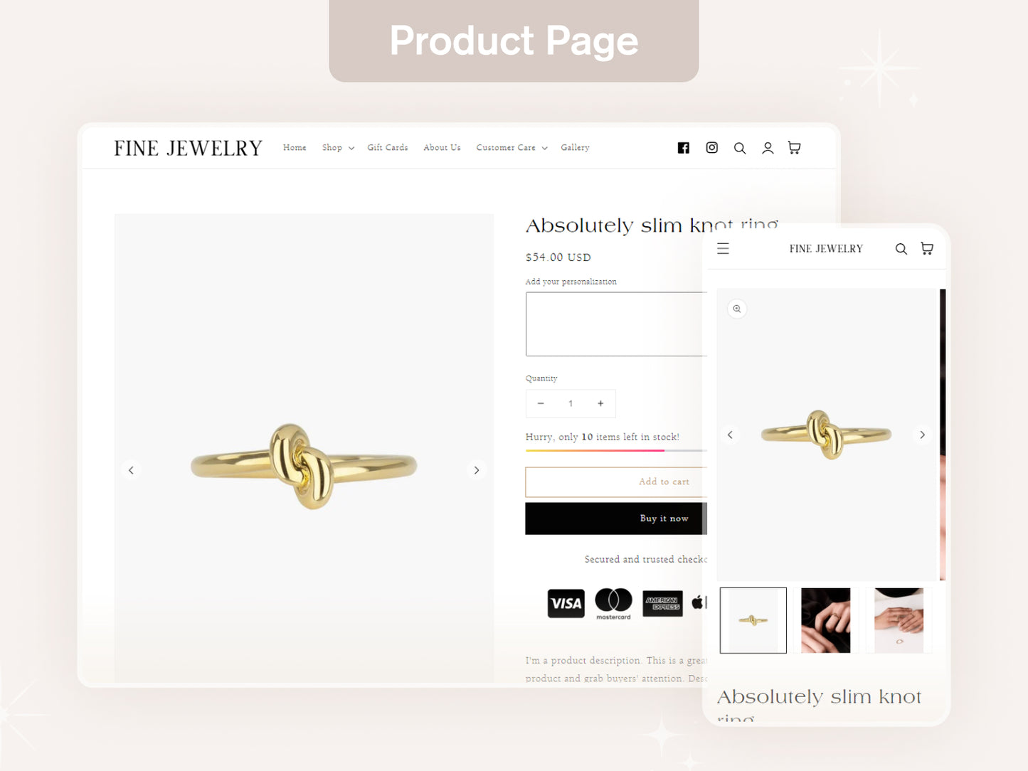 Fine Jewelry - Elegant & Modern Shopify Theme