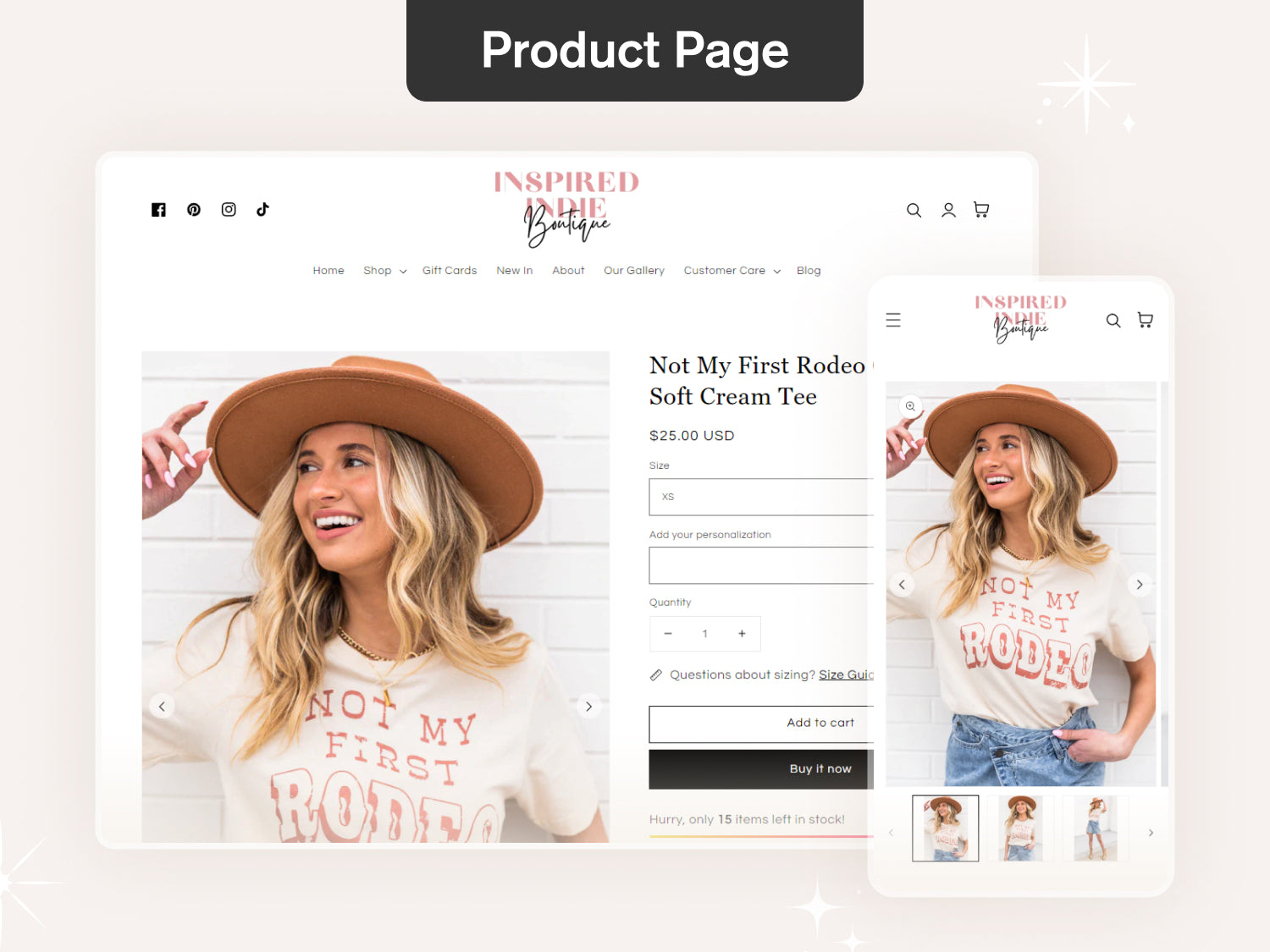 Indie - Pink & Feminine Boutique Shopify Theme