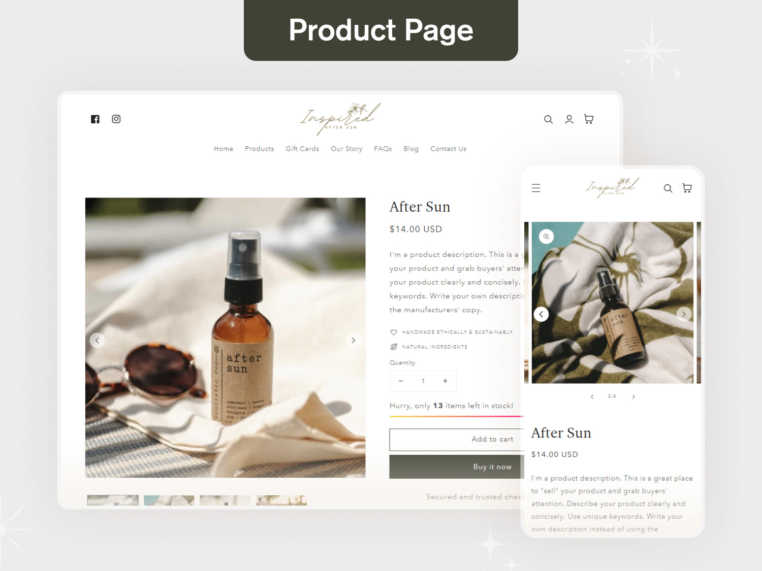 After Sun - Beauty & Skincare Shopify Theme