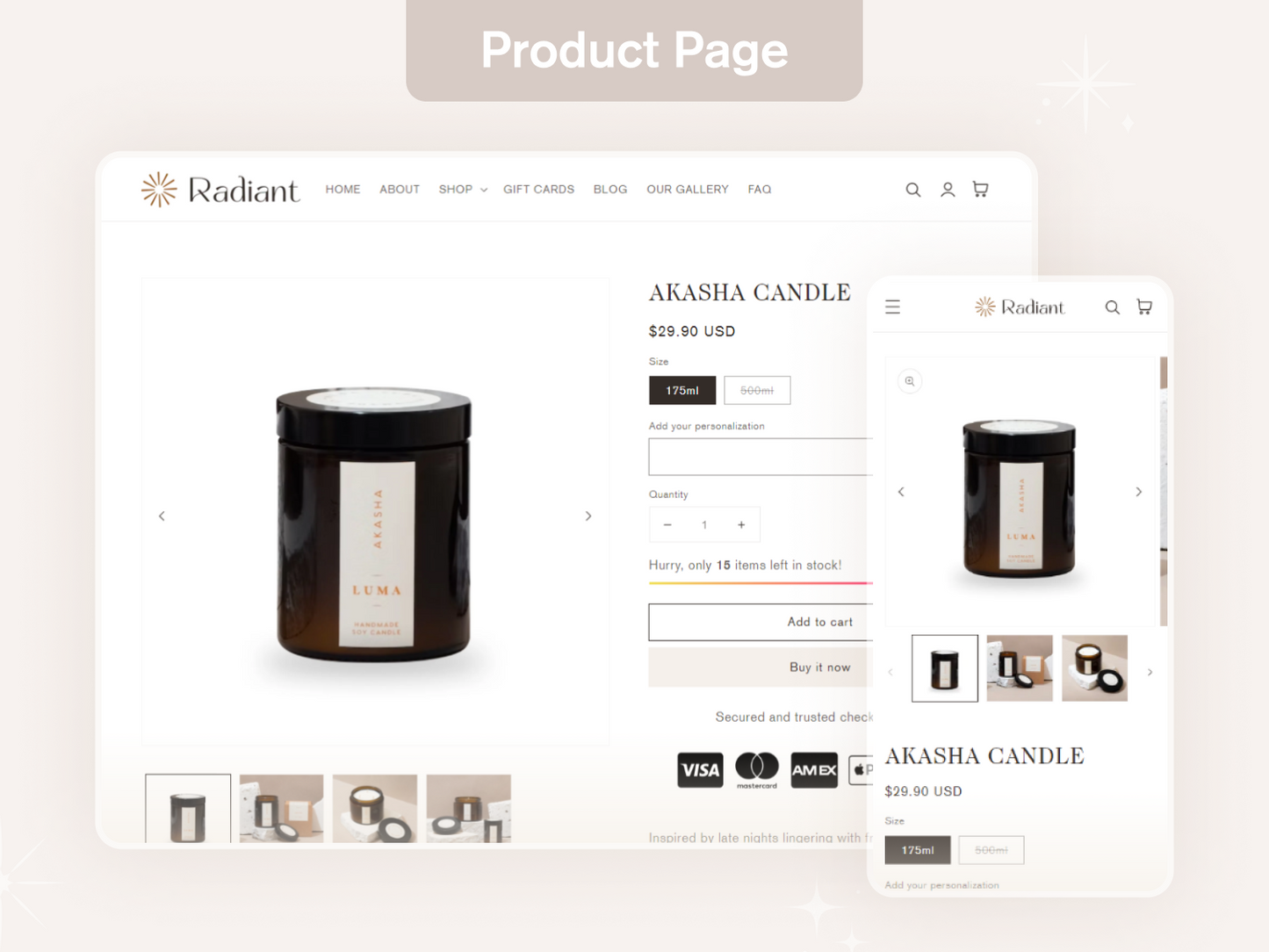Radiant - Candle Shopify Theme