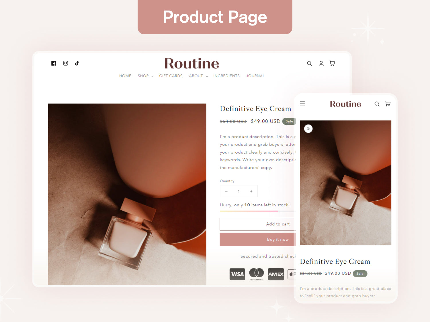 Routine - Beauty Skincare Shopify Theme