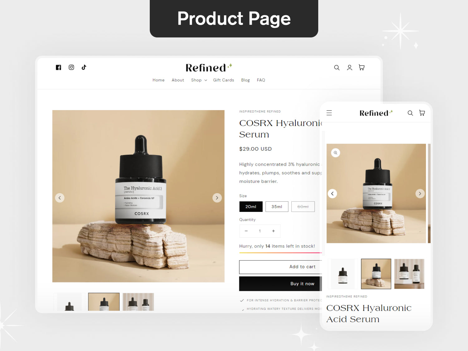 Refined - Cosmetic Shopify Theme