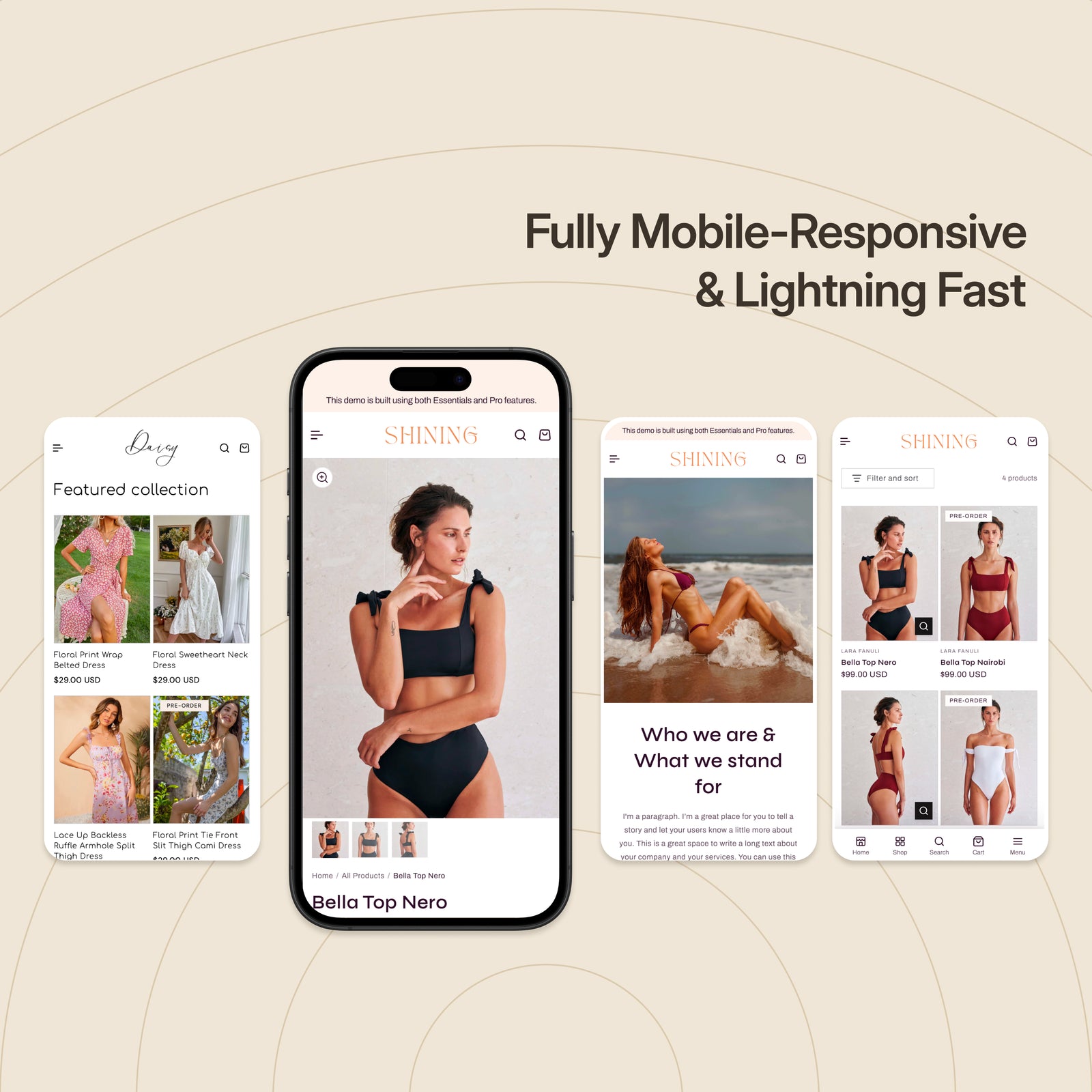 Shining - Swimwear & Women's Clothing Shopify Theme