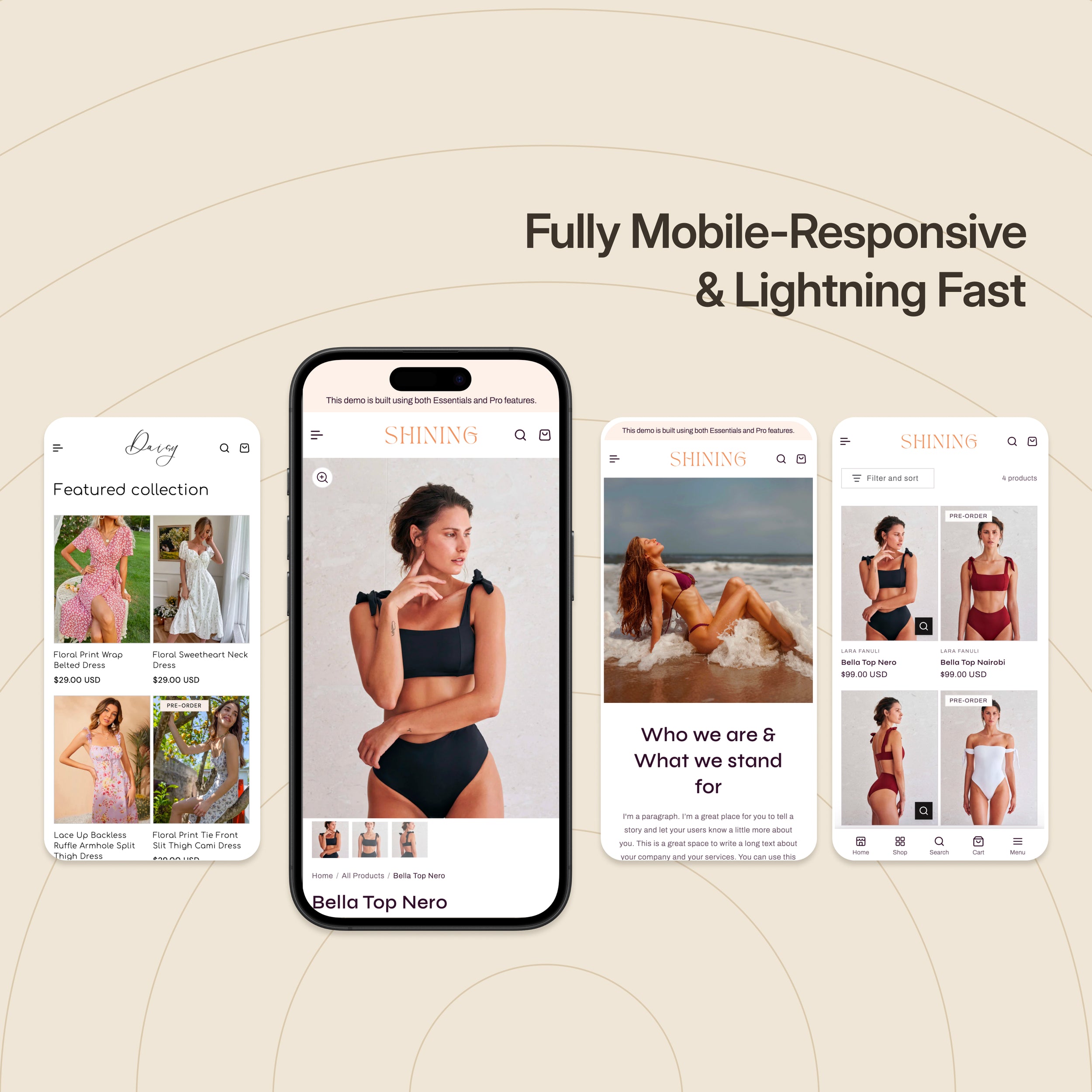 Shining - Swimwear & Women's Clothing Shopify Theme