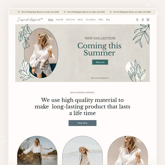 Apparel - Boho Boutique Shopify theme