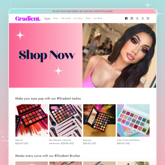 Gradient - Beauty Makeup Shopify Theme
