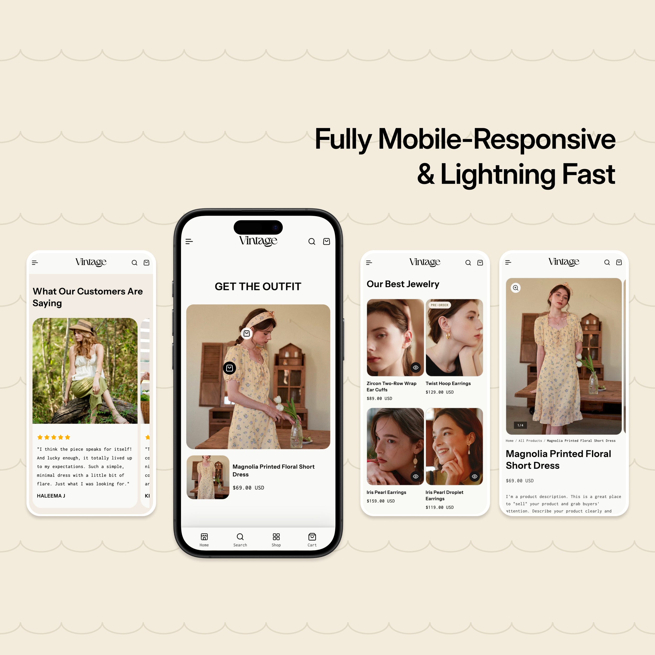 Vintage - Women's Clothing Shopify Theme
