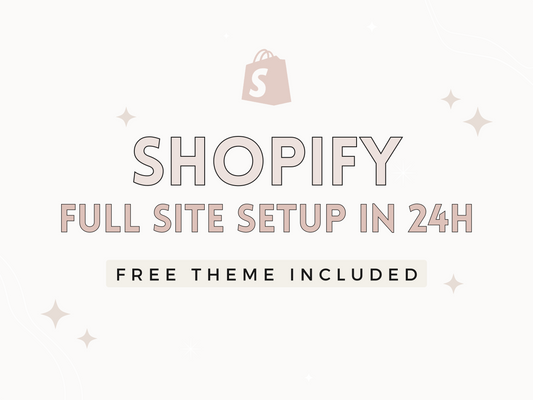 Shopify store setup in 24h